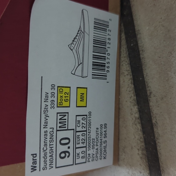 🌟HP🌟 EUC Vans "Ward" in Navy - Picture 2 of 5